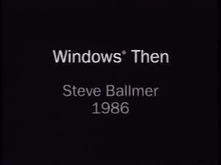 Windows 1.0 with Steve Ballmer (1986) (HQ, 60FPS)