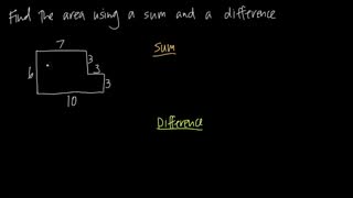 area of rectangles using sums and differences (KristaKingMath)