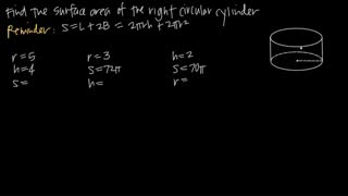 surface area of cylinders (KristaKingMath)