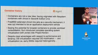 Towards a Containerized Future - Brian Cantrill